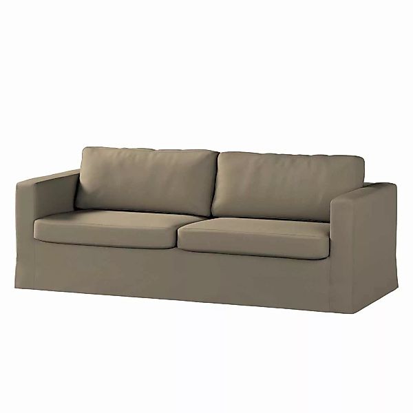 Bezug für Karlstad 3-Sitzer Sofa nicht ausklappbar, lang, mokka, Bezug für günstig online kaufen