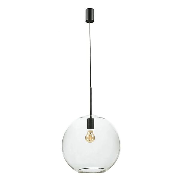 EASYLIGHT Hängeleuchte Kugelschirm Ø 36 cm E27 Glas Metall Daron günstig online kaufen