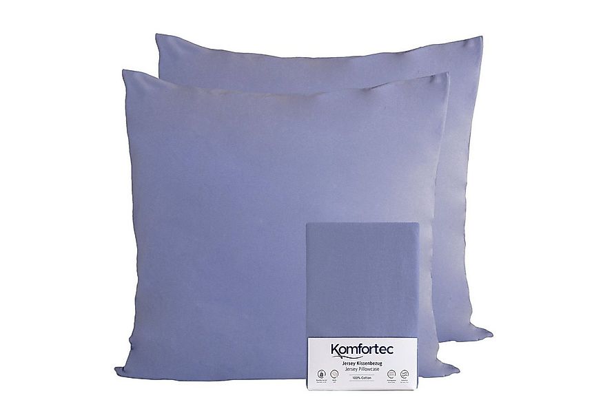 Komfortec Kissenbezug 100% Baumwolle, 150 g/m², (2 Stück), 40 x 40 cm, Kiss günstig online kaufen