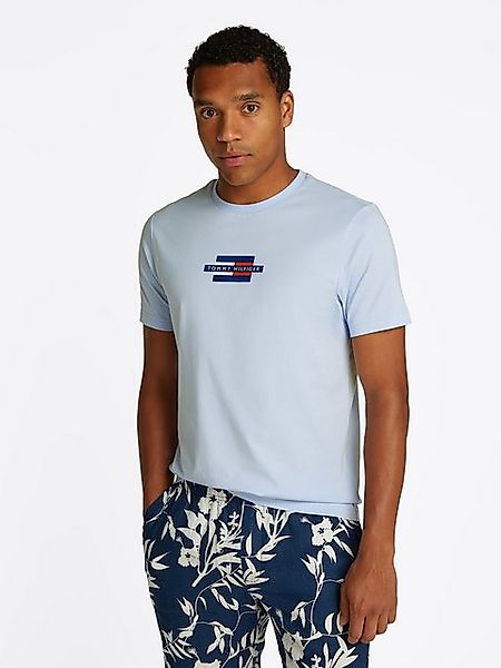 Tommy Hilfiger Kurzarmshirt FLAG BOX TEE Mit Rundhalsausschnitt günstig online kaufen