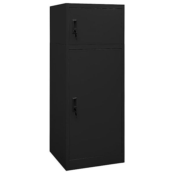 vidaXL Aktenschrank Sattelschrank Schwarz 53x53x140 cm Stahl günstig online kaufen