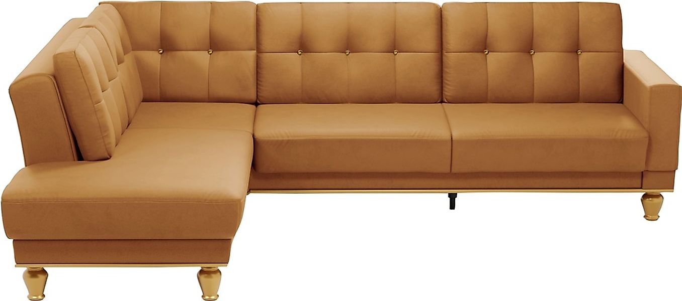 sit&more Ecksofa »Orient 5 L-Form«, mit Strass-Stein, wahlweise mit Bettfun günstig online kaufen