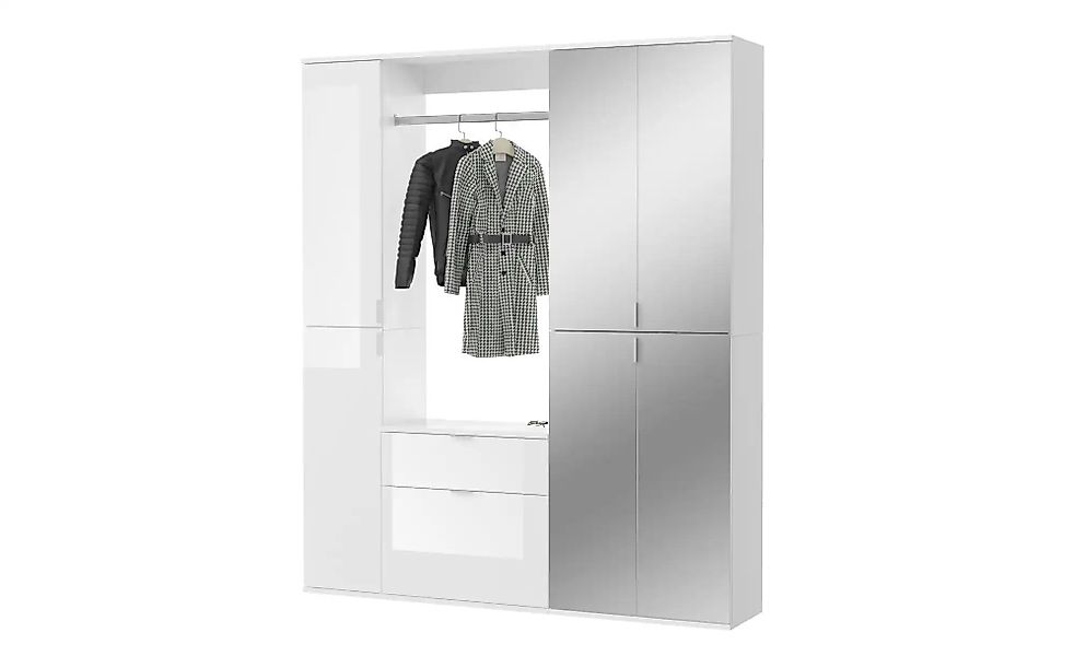 Garderobenkombination  Projekt X ¦ weiß ¦ Maße (cm): B: 152 H: 193 T: 34.0 günstig online kaufen