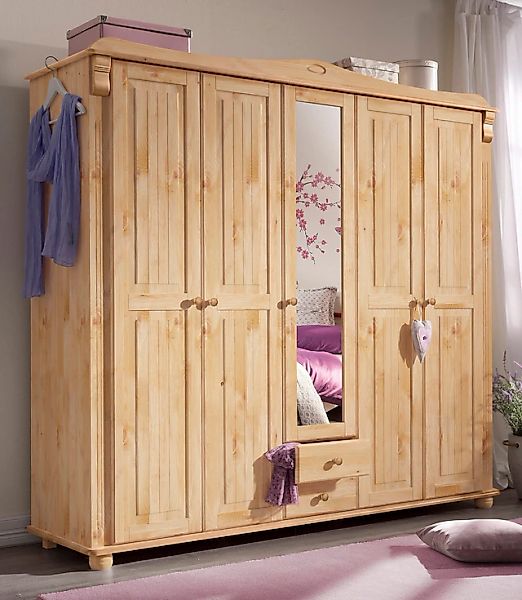 Home affaire Kleiderschrank "Adele" 4 Breiten: 92/130/169/207 H/T ca. 191/5 günstig online kaufen
