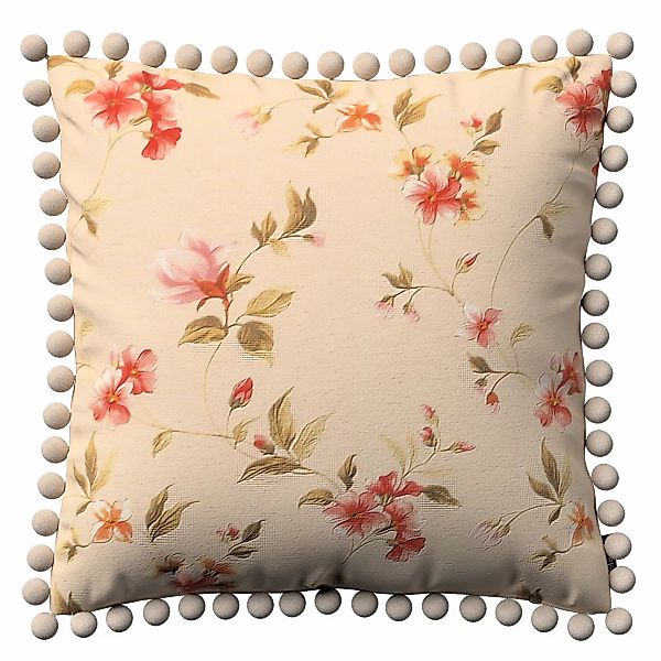 Kissenhülle Wera mit Bommeln, creme-rosa, 45 x 45 cm, Londres (143-88) günstig online kaufen