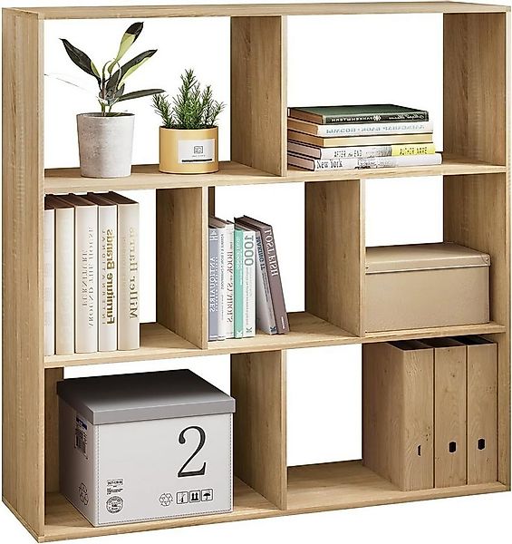 EUGAD Bücherregal, 1-tlg., Würfelregal mit 7 Fächern, Raumteiler 100x100x30 günstig online kaufen