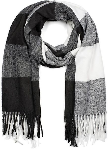 styleBREAKER Modeschal Weicher karierter Schal mit Fransen, (1-St) günstig online kaufen