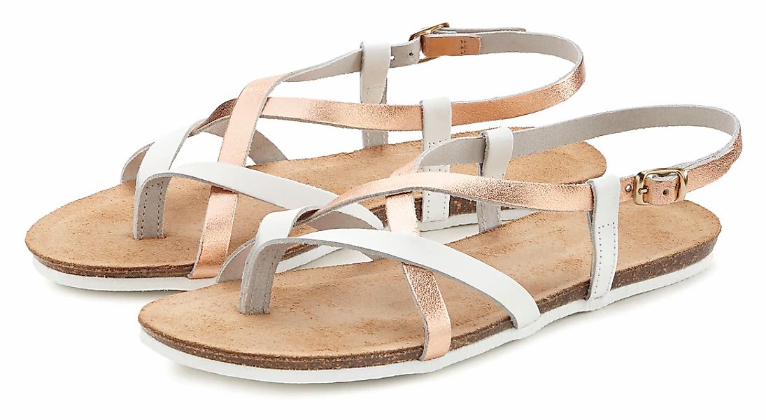 Vivance Zehentrenner, Sandale, Sandalette, Sommerschuh aus hochwertigem Led günstig online kaufen