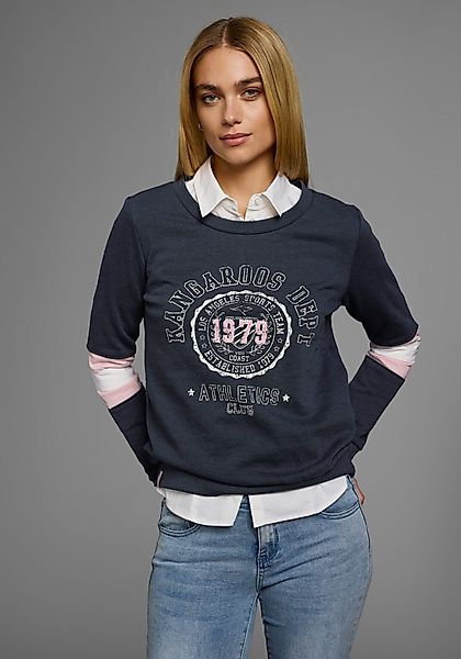 KangaROOS Sweatshirt Langarm, figurumschmeichelnde Passform, bedruckte günstig online kaufen