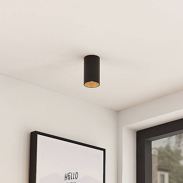 Arcchio Downlight Brinja, schwarz, Metall, Ø 6cm, rund, GU10 günstig online kaufen