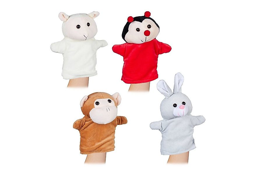 relaxdays Handpuppe für Kinder 4er Set günstig online kaufen