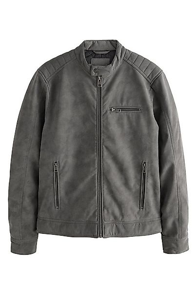 Next Lederimitatjacke Bikerjacke aus Velourskunstleder (1-St) günstig online kaufen