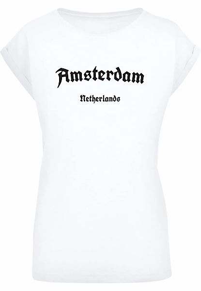 Merchcode T-Shirt "Merchcode Damen Ladies Amsterdam Extended Shoulder Tee" günstig online kaufen