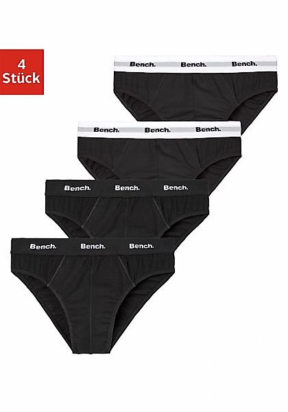 Bench. Slip Packung, 4 Stk. mit kontrastfarbigem Webbündchen günstig online kaufen