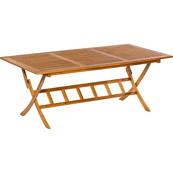 Merxx Klapptisch Rechteckig Braun 200 cm x 100 cm günstig online kaufen
