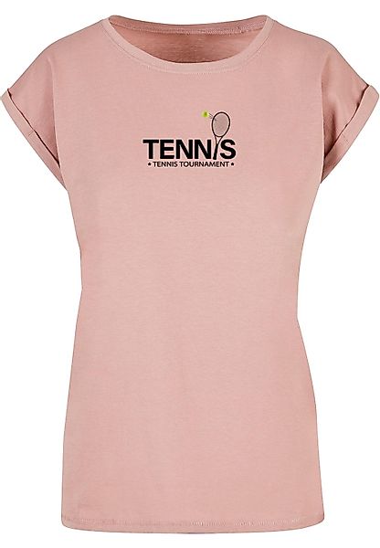 Merchcode T-Shirt "Merchcode Damen Ladies Tennis Racket Extended Shoulder T günstig online kaufen