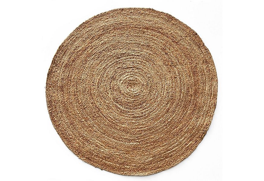Karat Teppich Jute Rund, Handgewebter Naturteppich, In verschiedenen Ausfüh günstig online kaufen