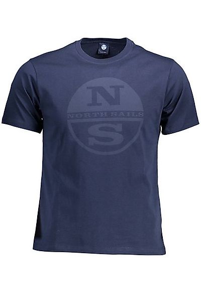 North Sails T-Shirt Herren Kurzarm T-Shirt Blau aus Naturfasern mit günstig online kaufen