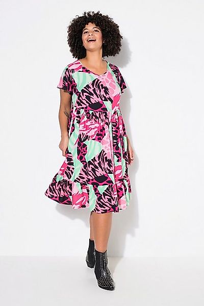 Angel of Style Jerseykleid Kleid A-Linie Animal-Patchprint günstig online kaufen