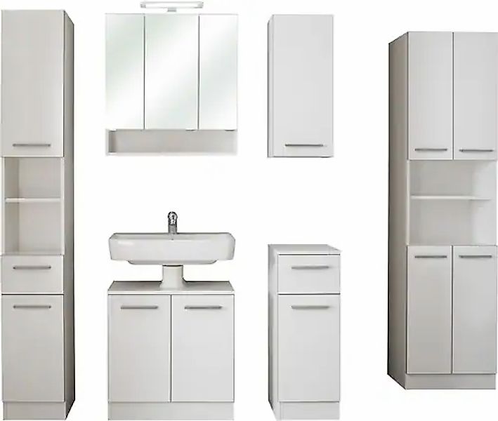 Saphir Badmöbel-Set »Quickset 953 6-teilig, Waschbeckenunterschrank und LED günstig online kaufen