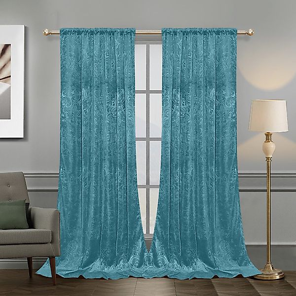 BTTO V&G Vorhang Gardinen Blickdicht Vorhang Samt Velvet Kräuselband (2 St) günstig online kaufen