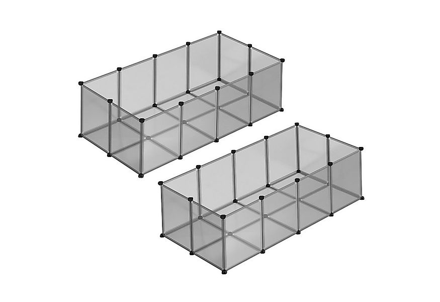 SONGMICS Kleintierkäfig, L-XXL, Freigehege, mit Bodenplatten, 20 Platten, D günstig online kaufen