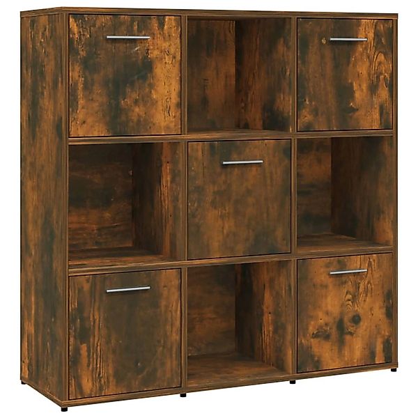 vidaXL Bücherregal Bücherregal Räuchereiche 90x30x90 cm günstig online kaufen