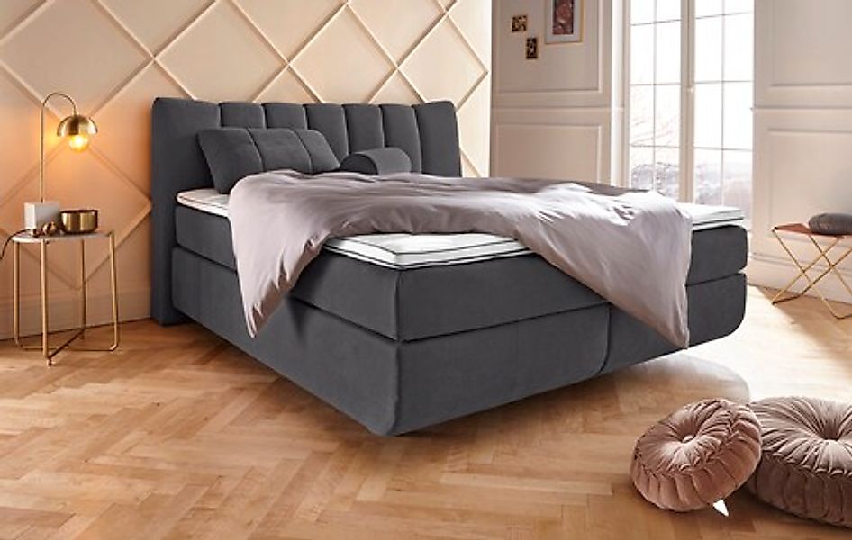 Home affaire Boxspringbett »Océane« Bodenfrei- wirkt freischwebend, verschi günstig online kaufen