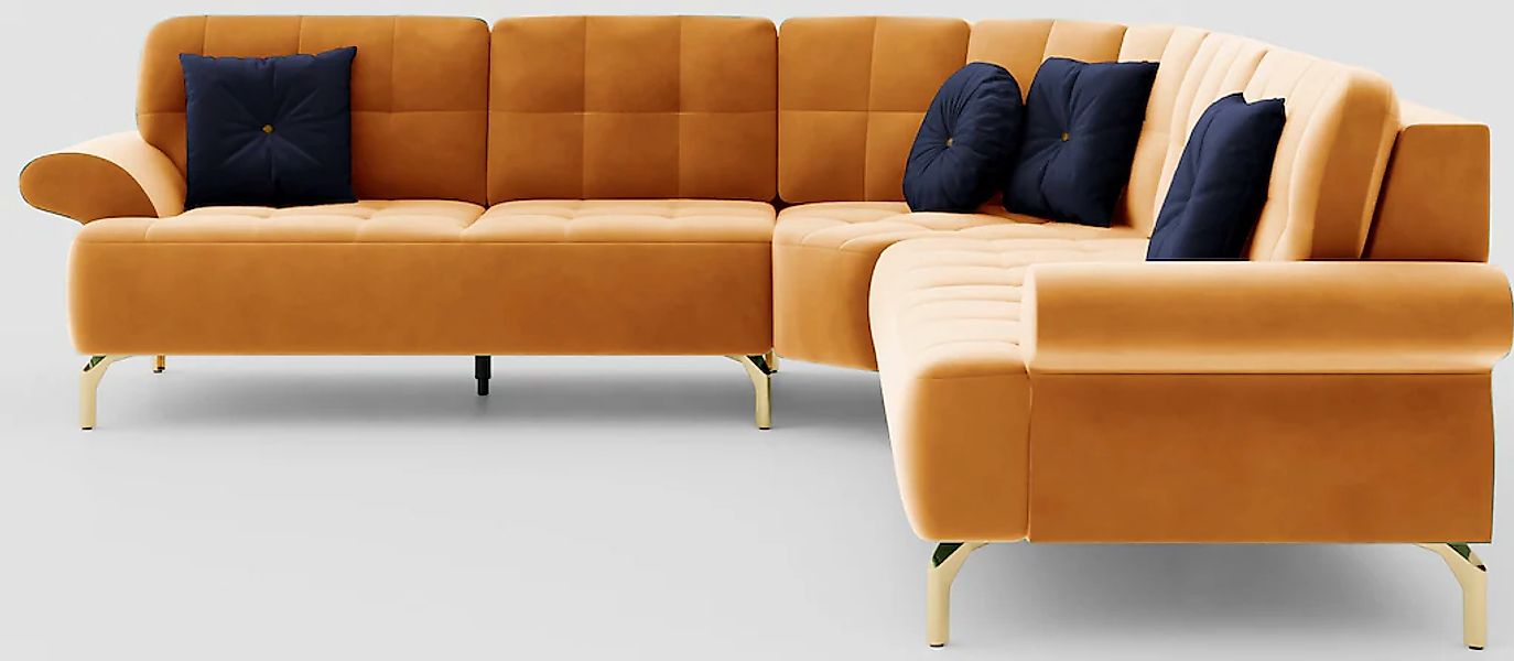 sit&more Ecksofa »Orient 1 L-Form«, inkl. 4 Zierkissen mit Strass-Stein, go günstig online kaufen