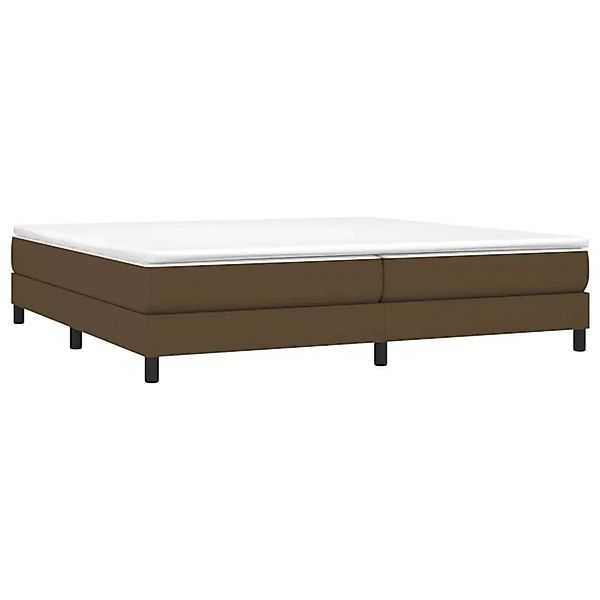 vidaXL Boxspringbett mit Matratze Dunkelbraun 200x200 cm Stoff 3144104 günstig online kaufen
