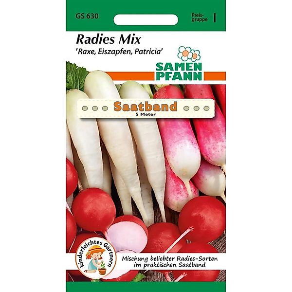 SAMEN PFANN Radies Mix Saatband günstig online kaufen