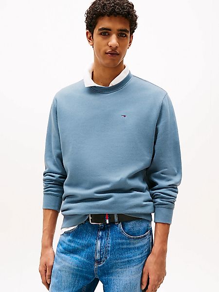 Tommy Jeans Sweatshirt "TJM REG S FLAG CREW", Mit besticktem Markenlogo auf günstig online kaufen
