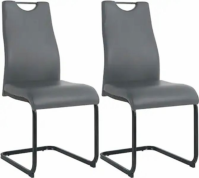 INOSIGN Freischwinger, (Set), 2 St., Kunstleder, mit Wellenunterfederung günstig online kaufen