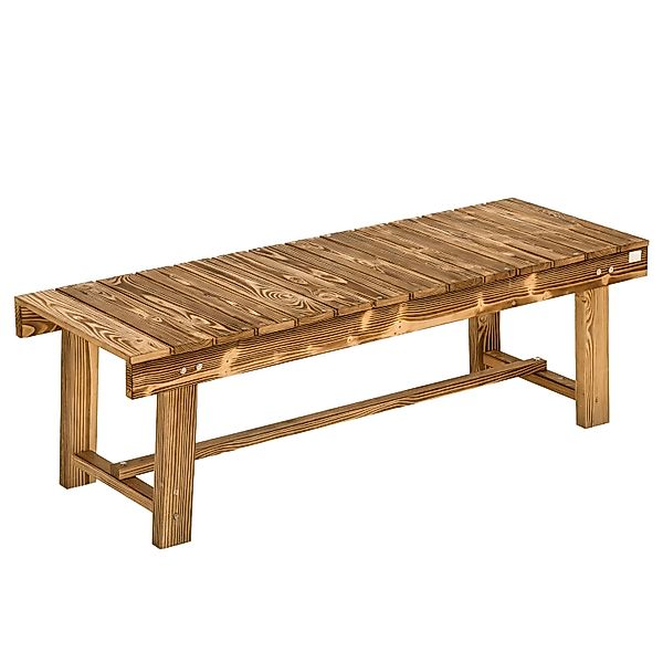 Outsunny Gartenbank Tannenholz Braun 110L x 38B x 35H cm günstig online kaufen