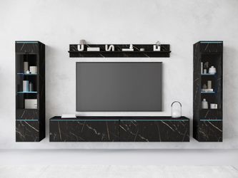 INOSIGN Wohnwand VERA II, Vitrinen Türanschlag günstig online kaufen