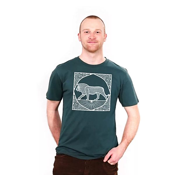 Ornate Lion - Männershirt Aus Biobaumwolle günstig online kaufen
