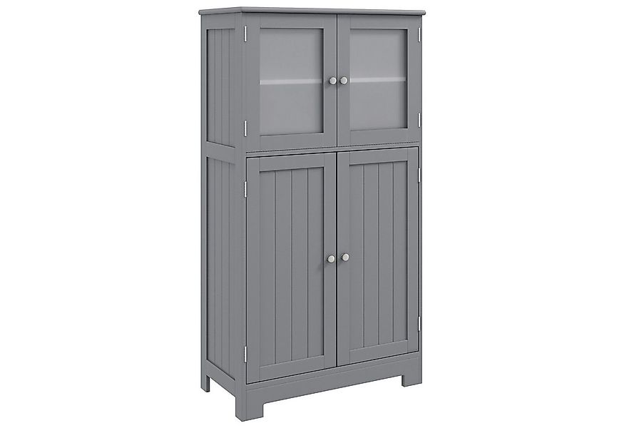 COSTWAY Mehrzweckschrank 4-türig, mit verstellbarem Regal,58 x 30 x 109cm günstig online kaufen