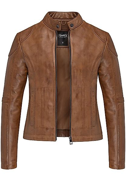 REPUBLIX Lederjacke OPAL Echtleder Damen Biker Zipper Jacke günstig online kaufen