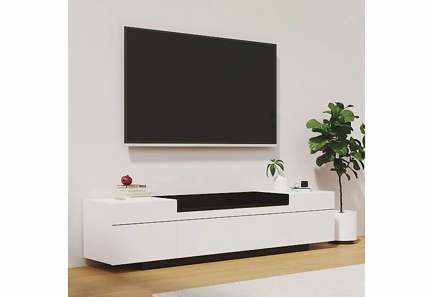 Odikalo TV-Schrank Sideboard Lowboard 3 Türen Stauraum Hochglanz Colorblock günstig online kaufen