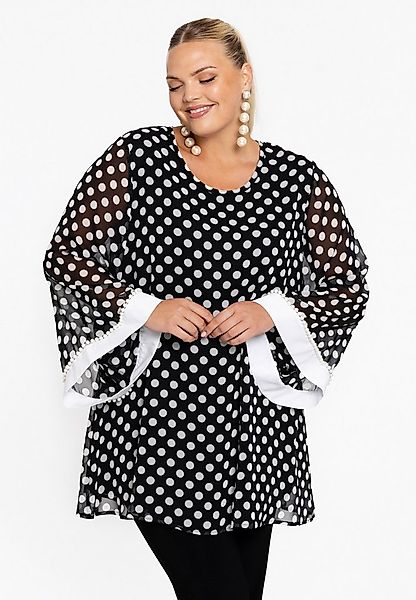 YOEK Tunika Damen Tunika mit Punktdruck günstig online kaufen