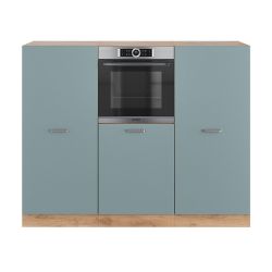 Vicco Küchenzeile R-Line, Blau-Grau/Goldkraft Eiche, 180 günstig online kaufen