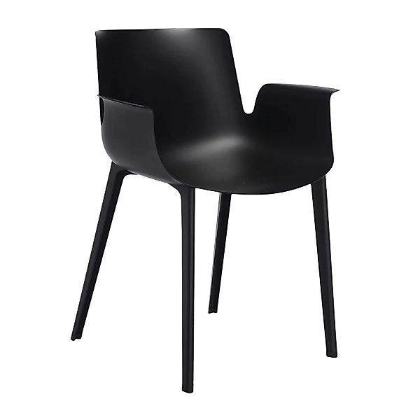 Sessel Piuma plastikmaterial schwarz / Kunststoff - Kartell - Schwarz günstig online kaufen