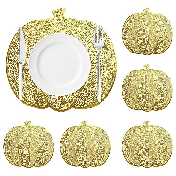 CLTYQ Platzset 6-teiliges Kürbis-Tischset, Tischsets mit günstig online kaufen