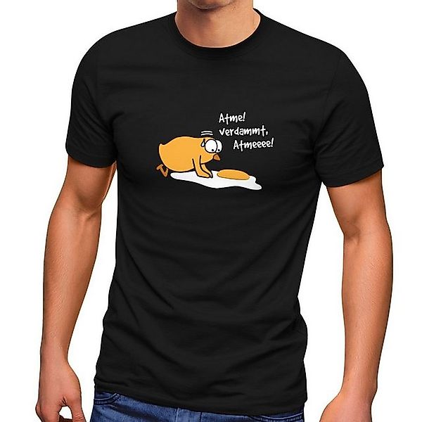 MoonWorks Print-Shirt Herren T-Shirt Spiegelei Spruch günstig online kaufen