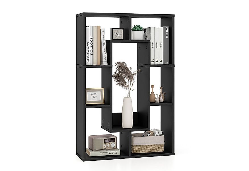 COSTWAY Bücherregal, Standregal mit 7 Fächern & Kippschutz, 60x20x90cm günstig online kaufen