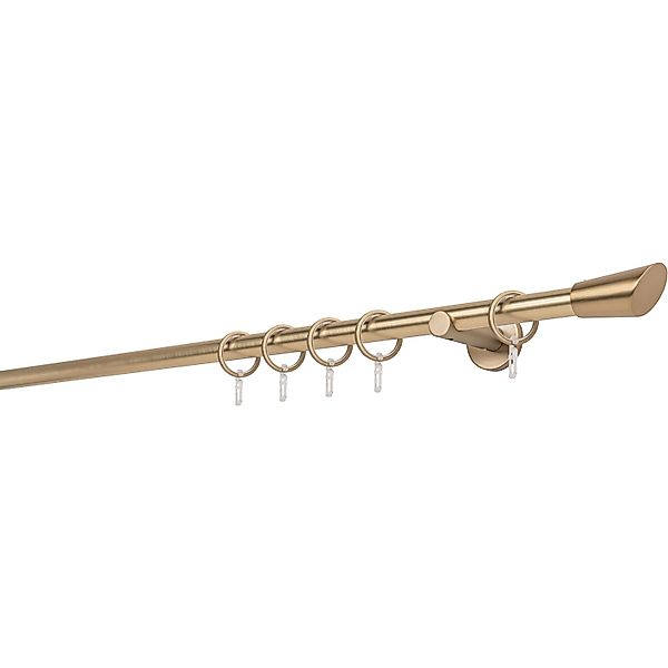 Mydeco Maß-Gardinenstange mit Endstück Rag Messing Ø 2 cm x 290 cm günstig online kaufen