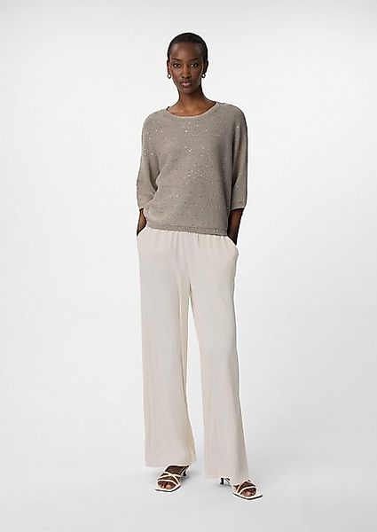 Comma Stoffhose, Wide Leg und eleatischem Bund günstig online kaufen