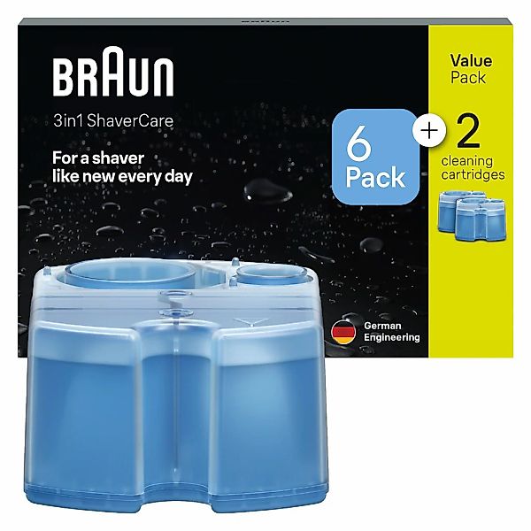 Braun Elektrorasierer Reinigungslösung "3-in-1 ShaverCare Reinigungskartusc günstig online kaufen