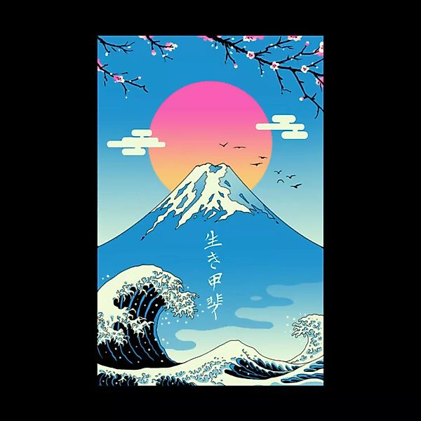 Poster / Leinwandbild - Ikigai Wave günstig online kaufen