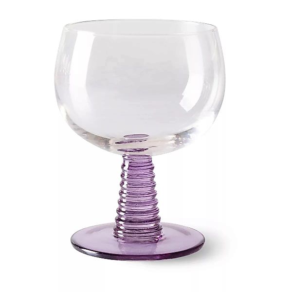 Swirl Weinglas niedrig Purple günstig online kaufen
